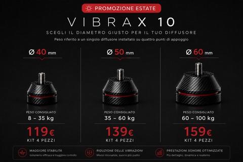 Demaudio VIBRAX 10 piedini hi-fi per giradischi e diffusori