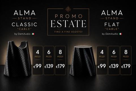 Stand artigianale alza cavi piatto o cilindrico hi-fi Alma Demaudio 