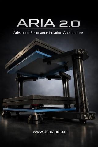 Rack hi-fi artigianale Aria modulare e su misura per elettroniche audio Demaudio