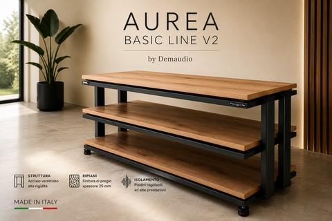 Versione con colore telaio antracite 7016 e ripiani rovere 5573 code V2 Aurea basic line Demaudio