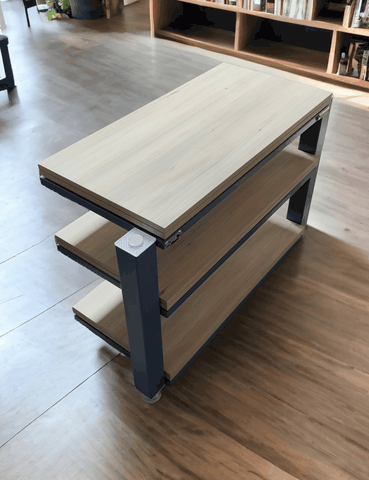 Demaudio ExTrema classic soggiorno personalizzato con materiali antivibrazione brevettati Mobile hi-fi artigianale ExTrema Classic su misura a Demaudio AV