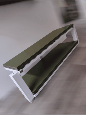 Demaudio ExTrema classic soggiorno personalizzato con materiali antivibrazione brevettati Mobile hi-fi artigianale ExTrema Classic su misura a Demaudio