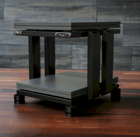 Aurea plus Demaudio artigianali realizzati in Italia 2 ripiani tower Rack hi-fi artigianale Aurea Plus su misura con finiture personalizzate Demaudio