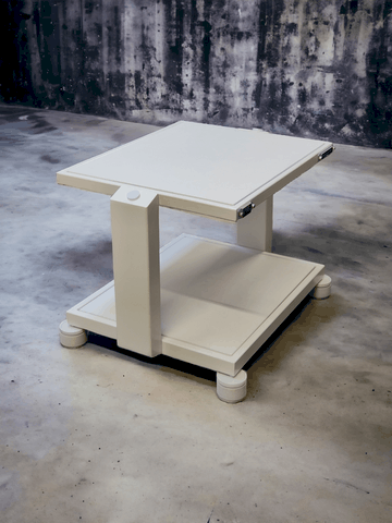 Rack mobiletto hi-fi Demaudio aurea basic line Demaudio personalizzato bianco tower Rack hi-fi artigianale Aurea Basic Line per impianti audio