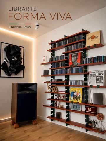 Collezione Demaudio libreria su misura forma viva Libreria collezionismo universale Demaudio