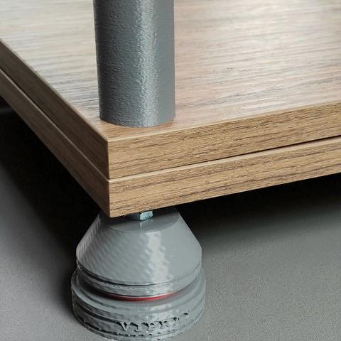 Piedini regolabili VIBRAX 10 Demaudio disaccoppiatori Genyo rack su misura per impianti entry level Demaudio